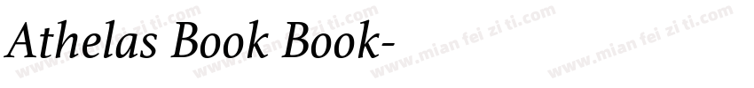 Athelas Book Book字体转换